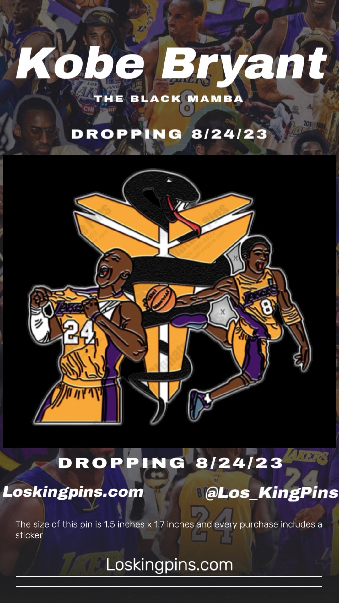 .Kobe day Pin