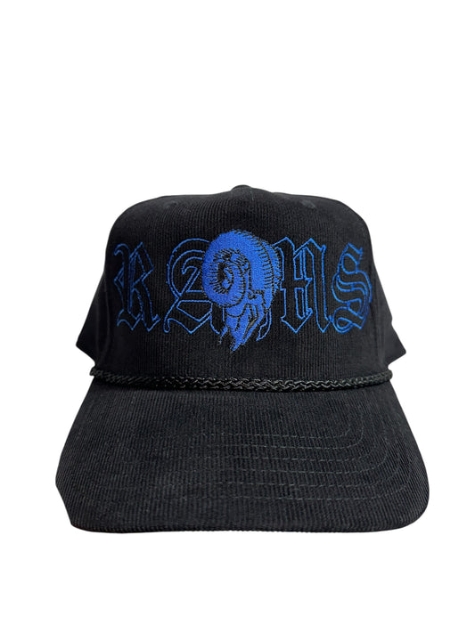 Blue Rams Rivals hat front only.