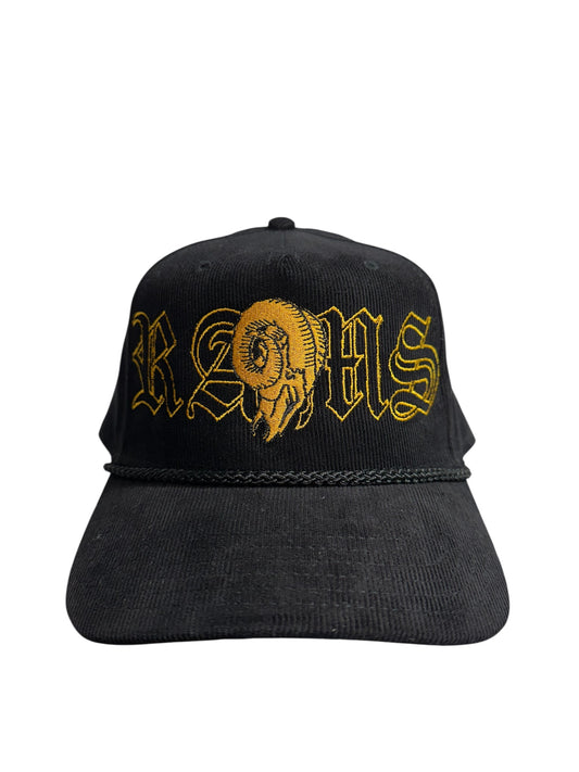 Yellow Rams Rivals hat front only.