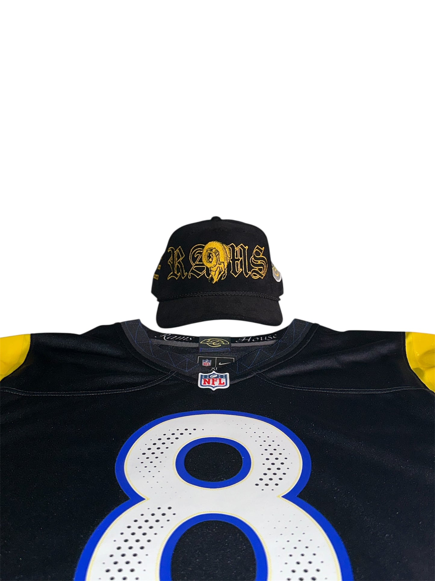 yellow Rams Rivals hat.